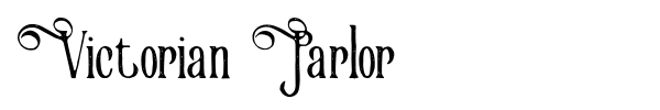 Victorian Parlor font preview